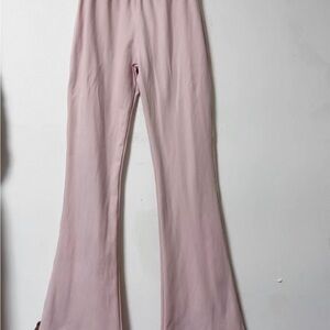 Light Pink Flared Pants